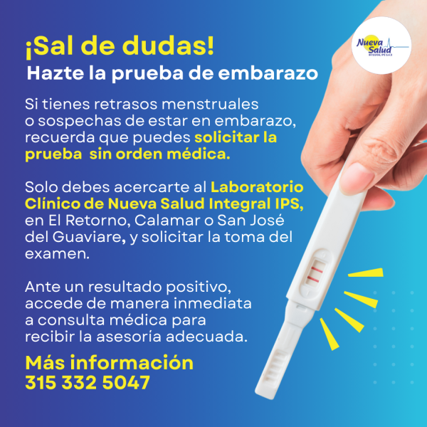 PRUEBAS DE EMBARAZO